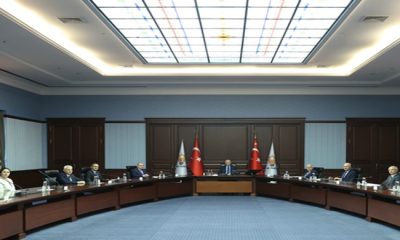 Cumhurbaşkanı Erdoğan, Yeni Azerbaycan Partisi Genel Başkanvekili Budaqov ve beraberindeki heyeti kabul etti