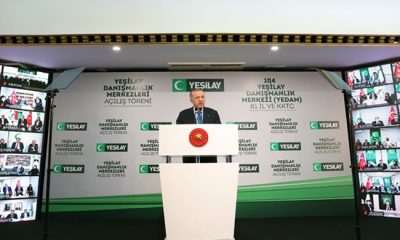 Cumhurbaşkanı Erdoğan, Yeşilay Danışmanlık Merkezleri Ortak Açılış Töreni’ne katıldı