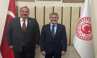 Başkan Ekinci, Hazine ve Maliye Bakanı Nureddin Nebati’ ye hayırlı olsun ziyaretinde bulundu