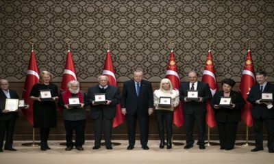Cumhurbaşkanı Erdoğan, Cumhurbaşkanlığı Kültür ve Sanat Büyük Ödülleri Töreni’ne katıldı