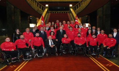 Cumhurbaşkanı Erdoğan, Paralimpik Olimpiyat Oyunları’nda madalya kazanan sporcuları kabul etti