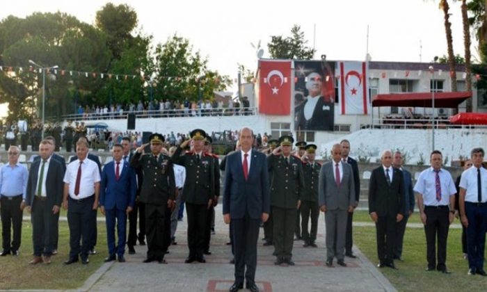 Cumhurbaşkanı Ersin Tatar, Lefke’nin kurtuluşunun 48. yıl dönümü nedeniyle Lefke’de düzenlenen törenlere katıldı