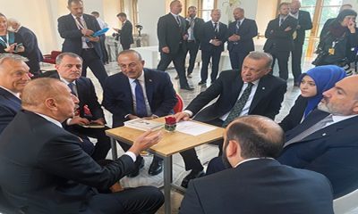Cumhurbaşkanı Erdoğan, Avrupa Siyasi Topluluğu toplantısı öncesi liderlerle bir araya geldi