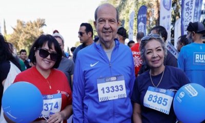 Cumhurbaşkanı Ersin Tatar, 10. Lefkoşa Maratonu’na katıldı