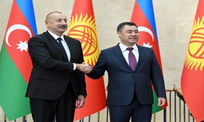 Президент Азербайджана Ильхам Алиев поблагодарил Президента Садыра Жапарова по итогам своего госвизита в Кыргызстан