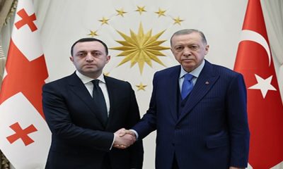 Cumhurbaşkanı Erdoğan, Gürcistan Başbakanı Garibaşvili ile görüştü