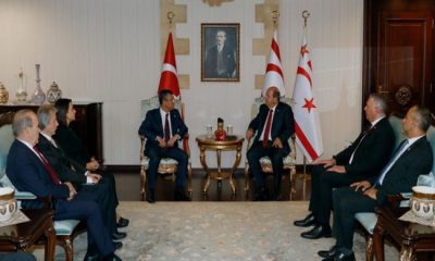 Cumhurbaşkanı Ersin Tatar, CHP Genel Başkanı Özgür Özel ve beraberindeki heyeti kabul etti