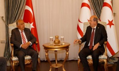 Cumhurbaşkanı Ersin Tatar, TMT Mücahitler Derneği Gazimağusa Şubesi heyetini kabul ederek görüştü