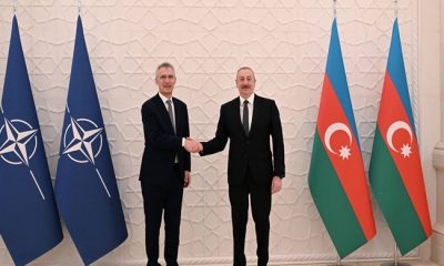 İlham Aliyev, NATO Genel Sekreteri Jens Stoltenberg ile baş başa görüştü